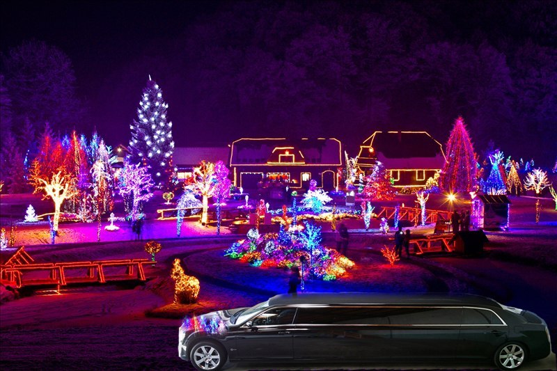 Fort Worth Christmas Lights Tours, Limo, Limousine, Sedan, Van, SUV, Party Bus, Shuttle, Charter, Spirit, Holiday, Trail of Lights, Santa, Dallas, December Nights