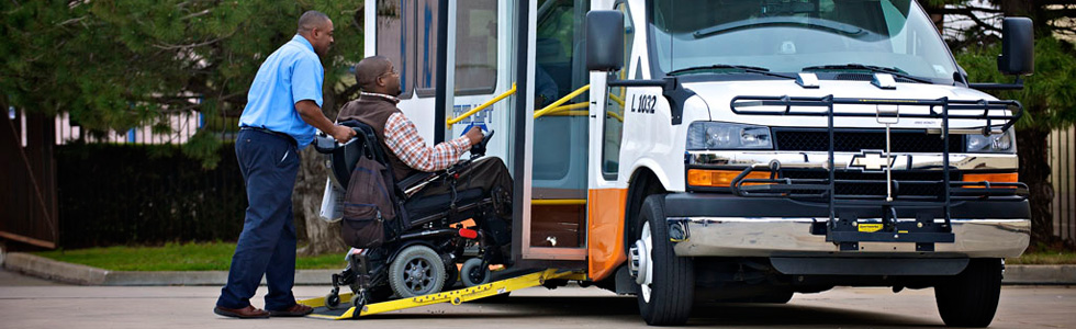 Fort Worth Handicap ADA Transportation Services, vans, shuttle, bus, one way, hourly, wheelchair, assisted, day care, special needs, senior, Wedding, Birthday, Corporate, Funeral