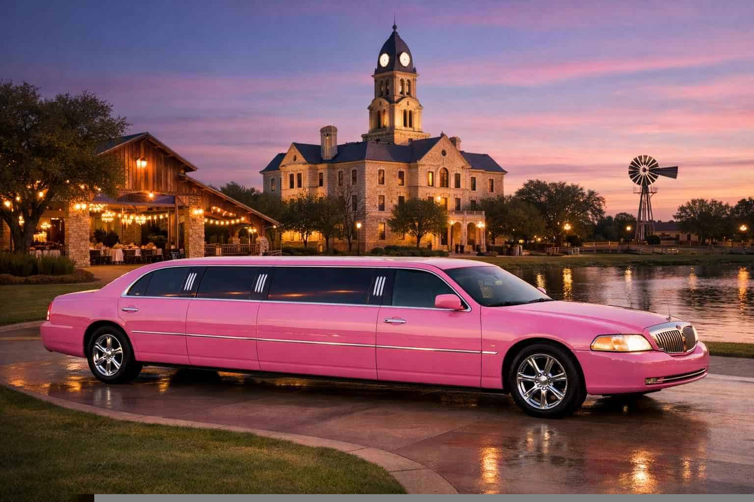 Weatherford TX Pink Limo Rentals for Special Events