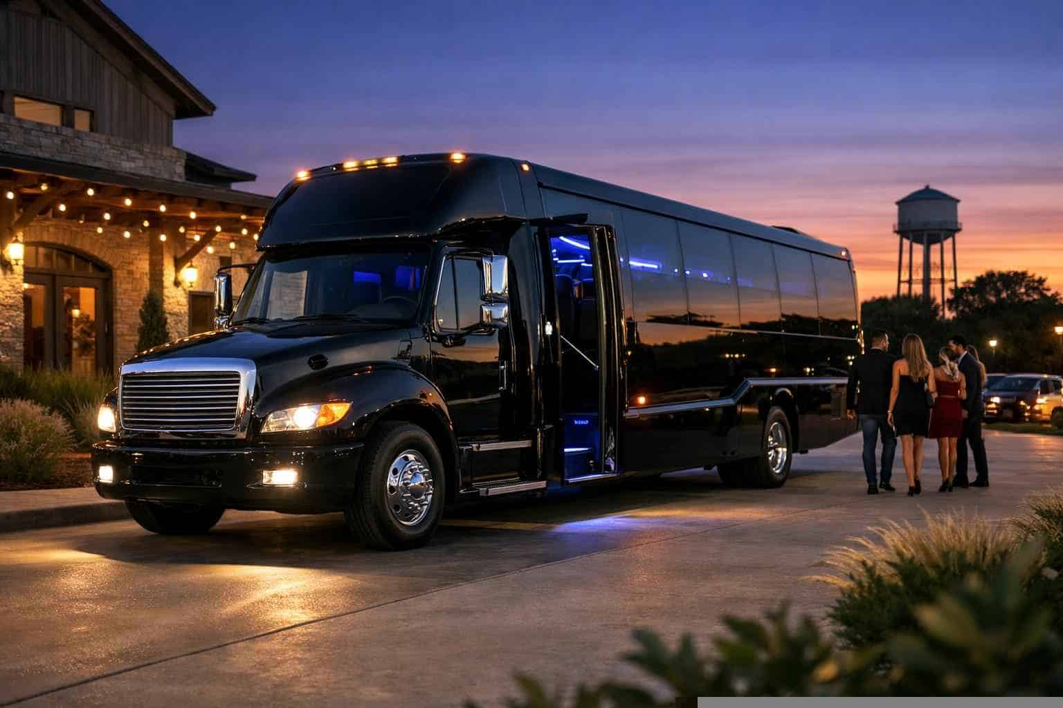 Affordable Black Party Bus Service in Burleson TX