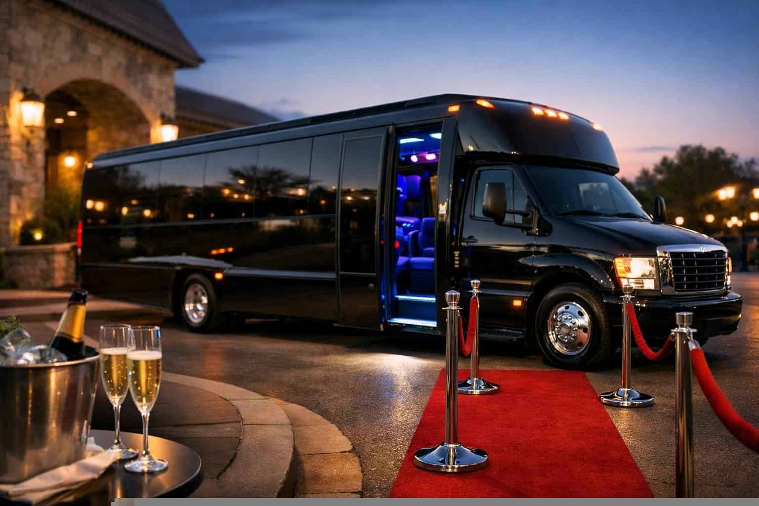 Affordable Black Party Bus Service in Colleyville TX