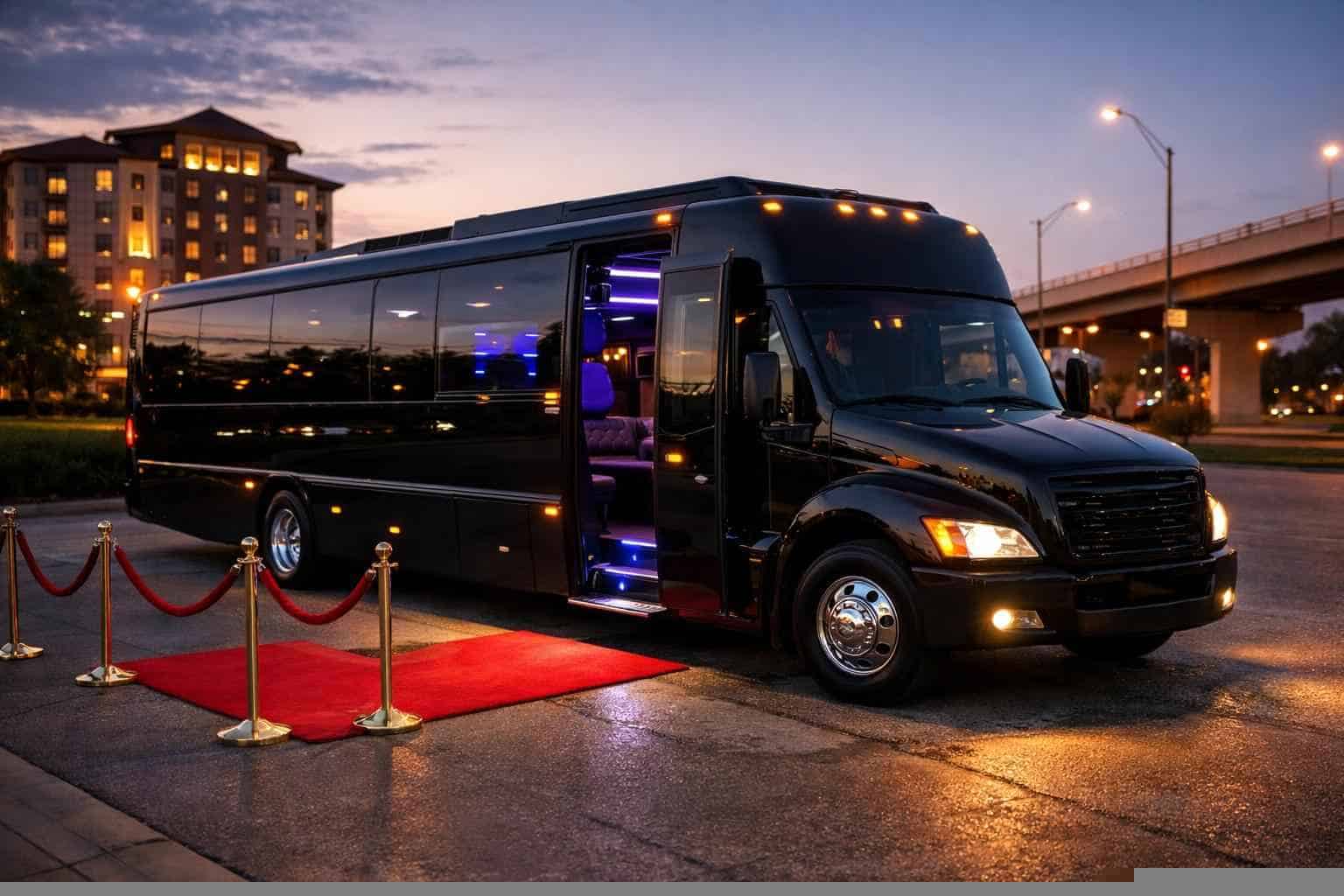 Affordable Black Party Bus Service in Euless TX