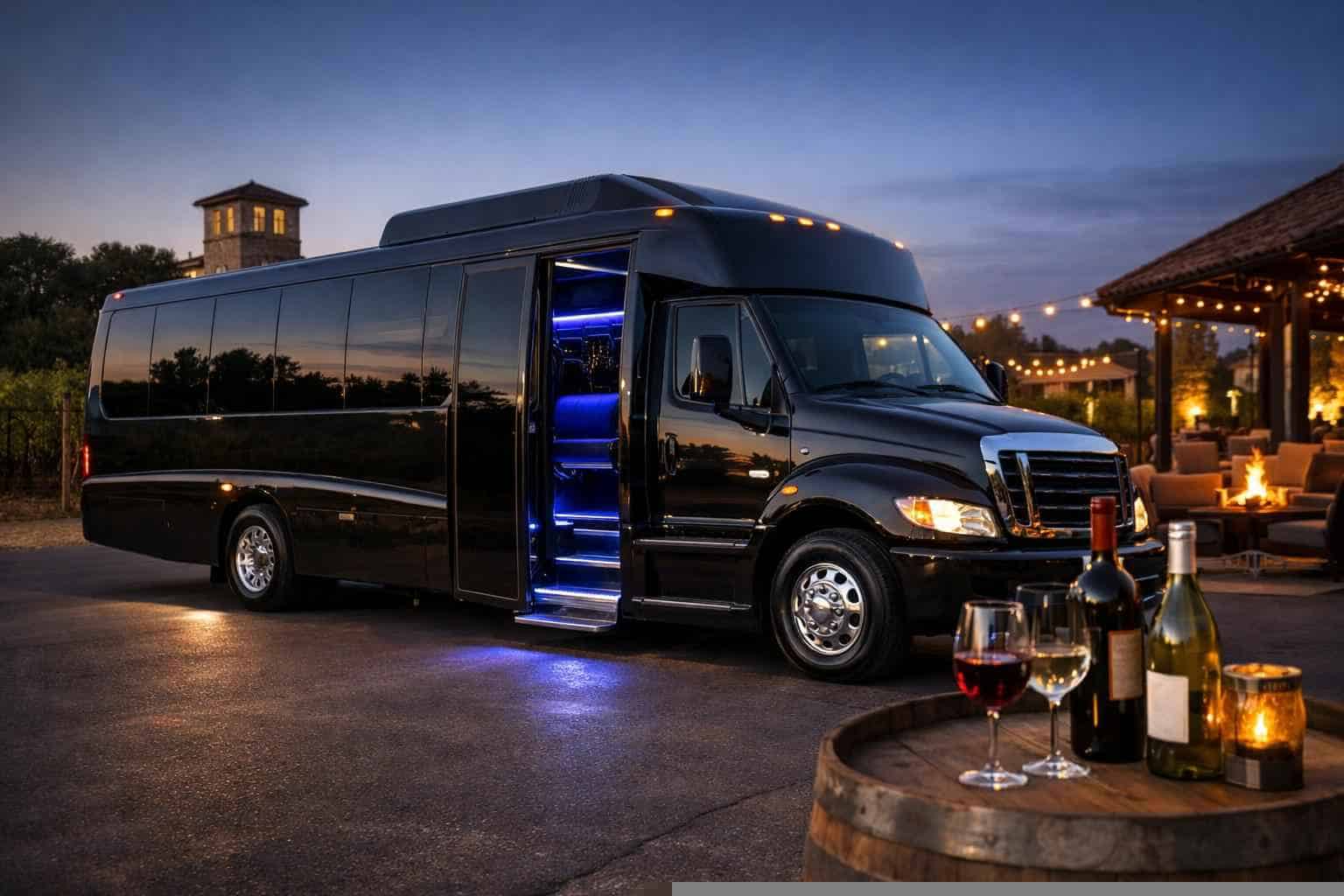 Affordable Black Party Bus Service in Grapevine TX