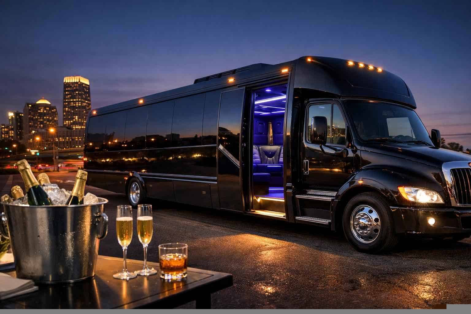 Affordable Black Party Bus Service in Haltom City TX