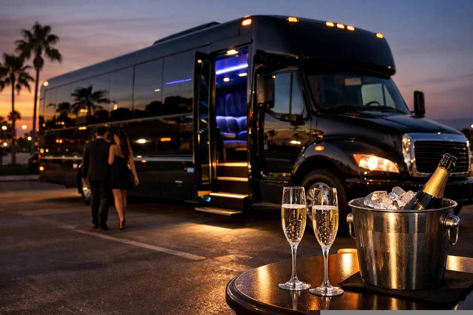 Affordable Black Party Bus Service in Lake Worth TX