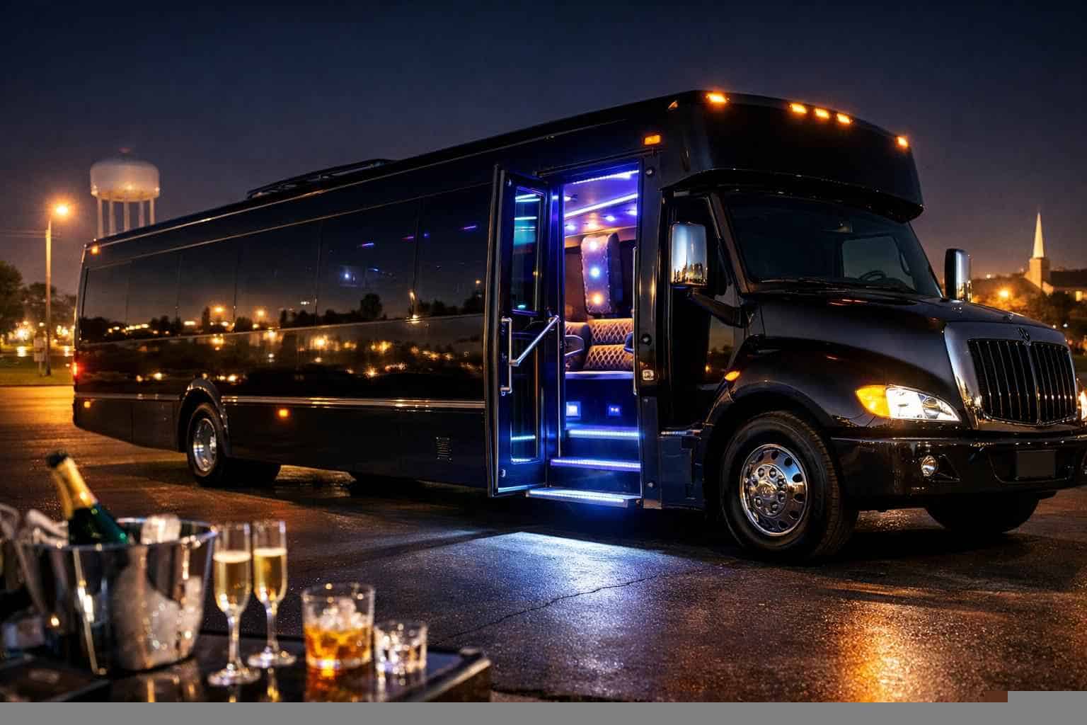 Affordable Black Party Bus Service in Saginaw TX