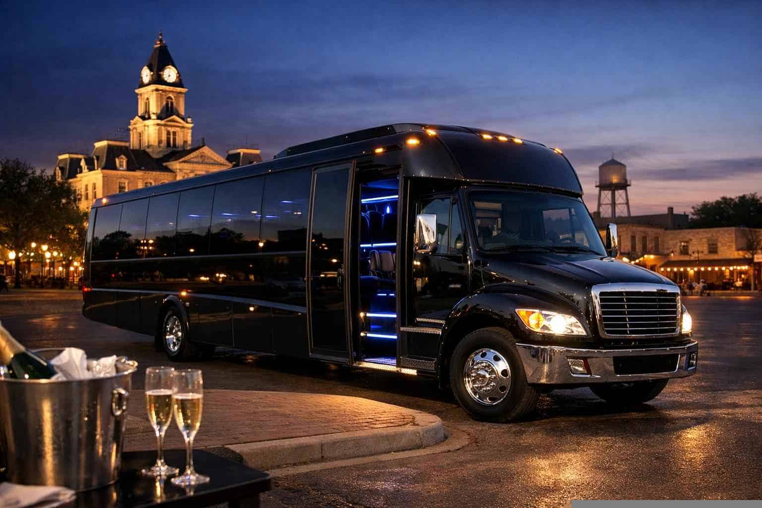 Affordable Black Party Bus Service in Weatherford TX