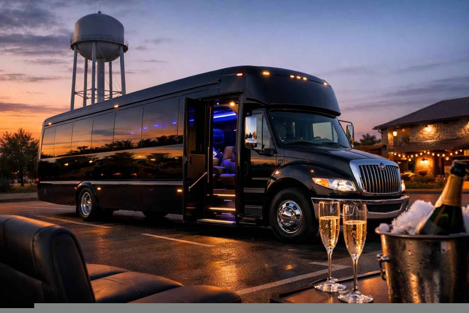 Affordable Black Party Bus Service in White Settlement TX
