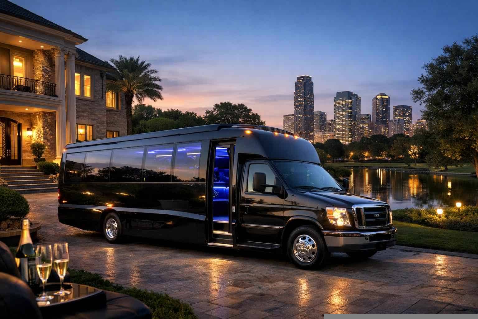 Affordable Limo Bus Service in River Oaks TX