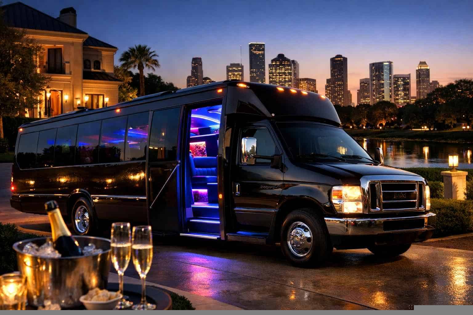 Affordable Party Bus Service in River Oaks TX