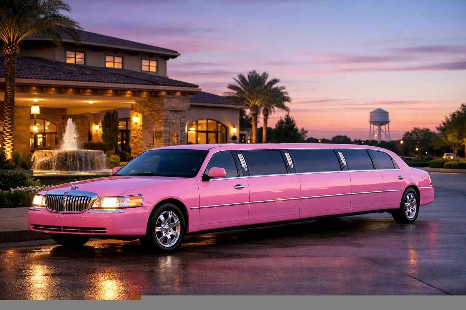 Affordable Pink Limo Service in Crowley TX