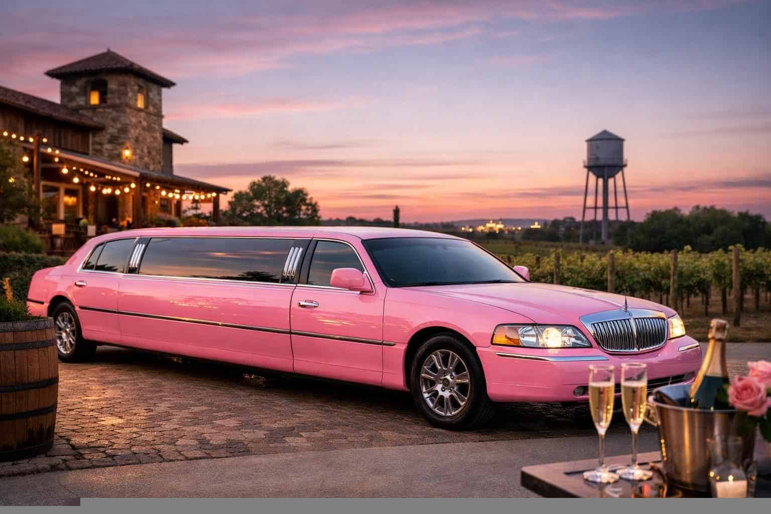 Pink Limo Rental In Grapevine Texas Affordable Pink Limo Service in Grapevine TX