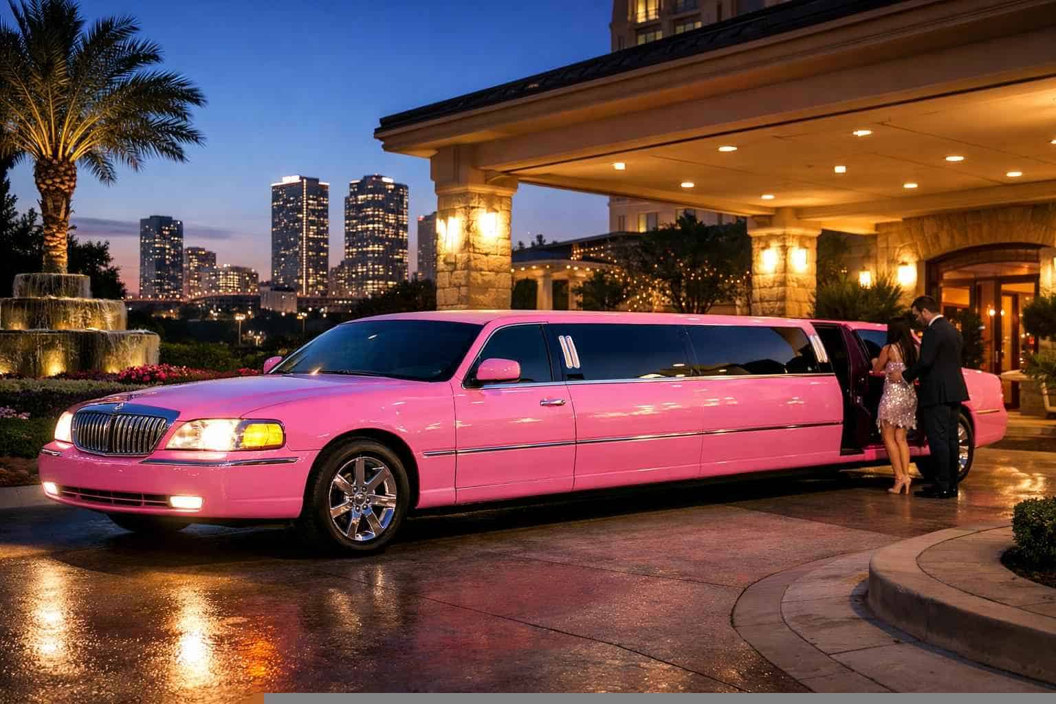 Affordable Pink Limo Service in Benbrook TX