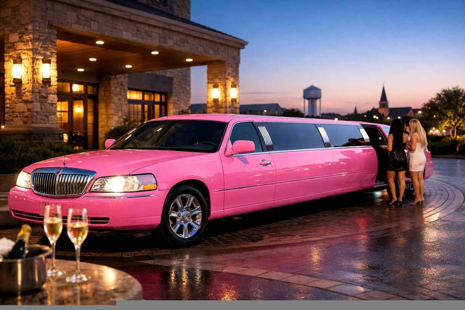 Pink Limo Rental In Keller Texas Affordable Pink Limo Service in Keller TX