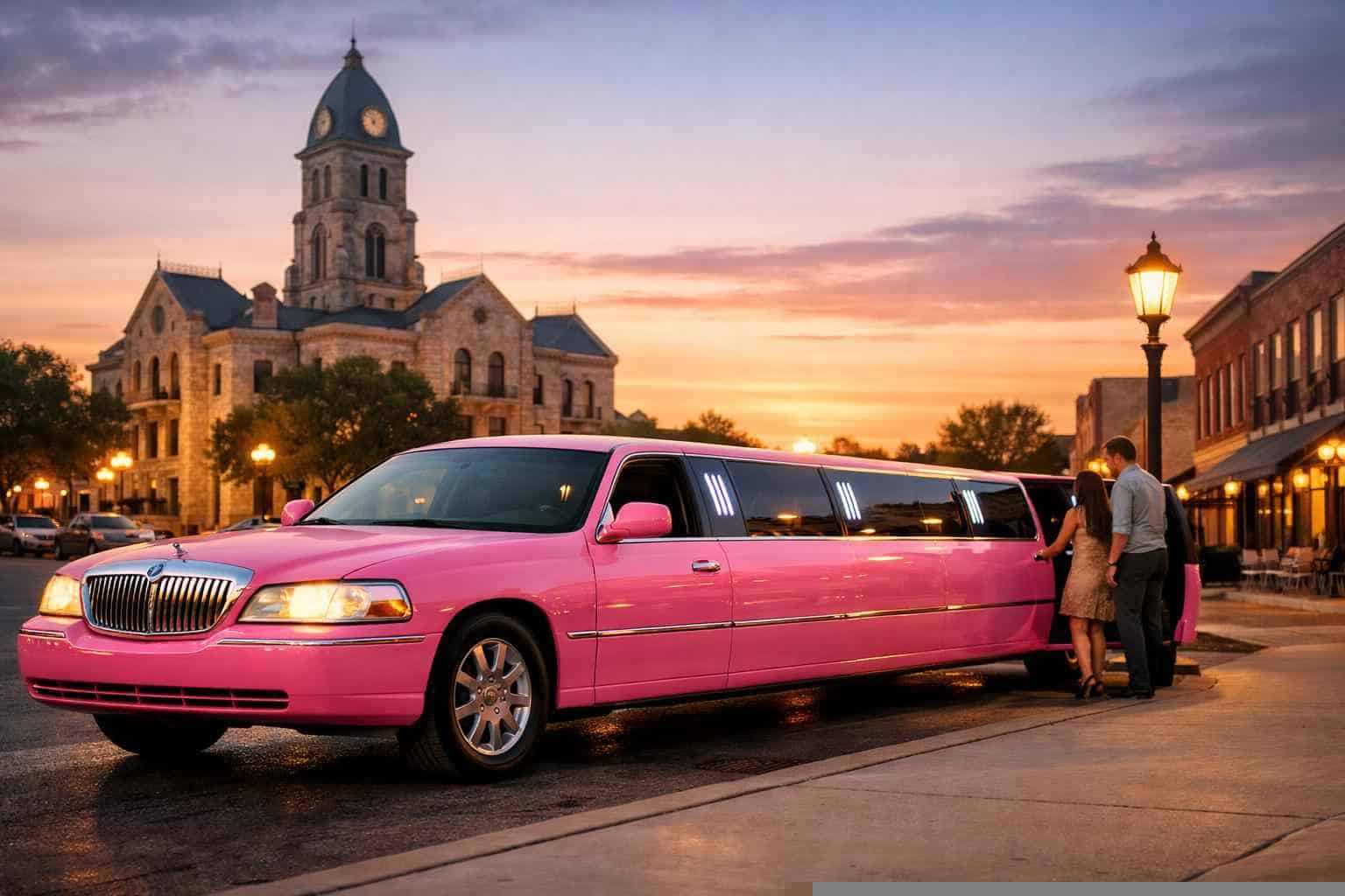 Affordable Pink Limo Service in Weatherford TX