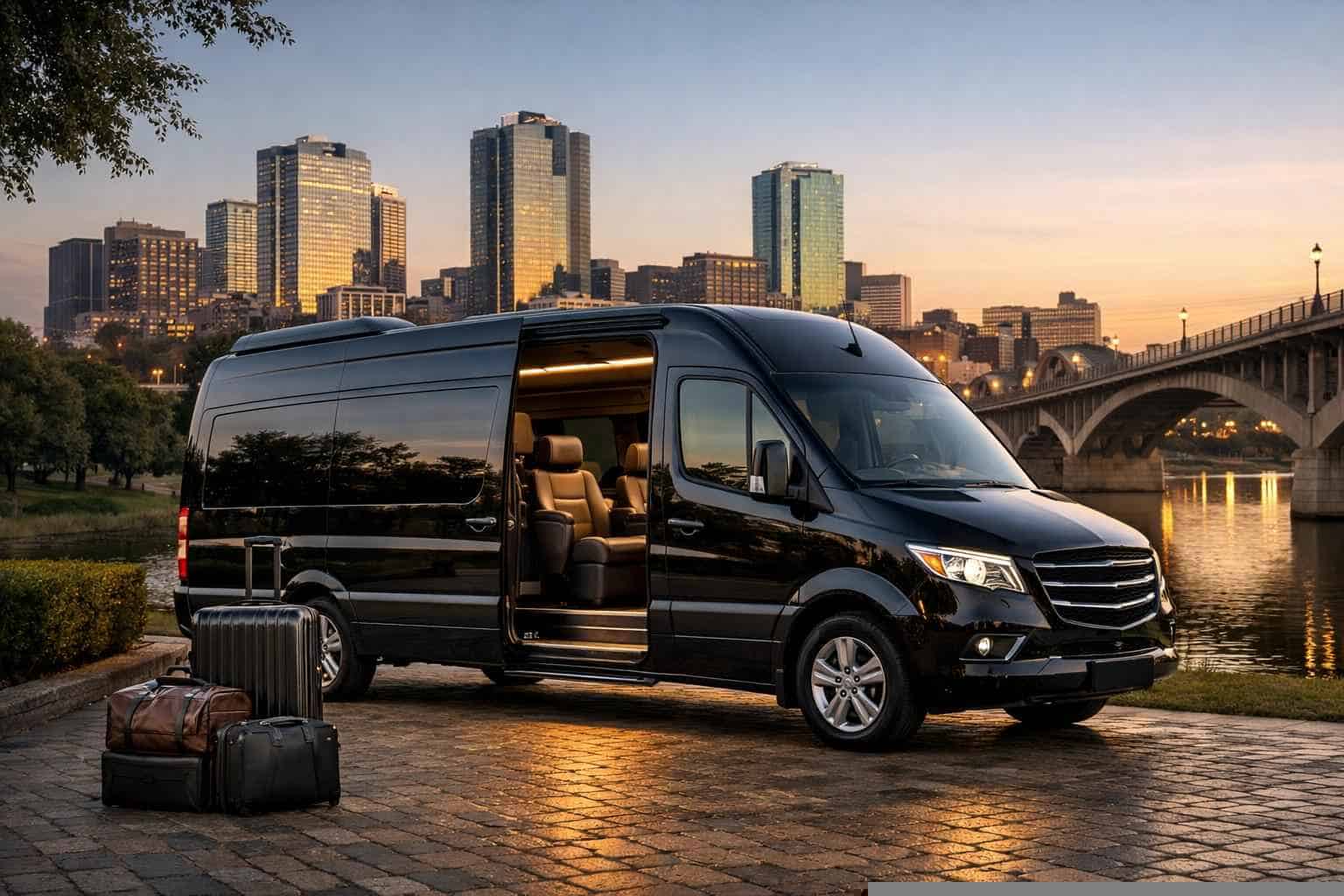 Passenger Van With Driver In Fort Worth Texas Affordable Van Service in Fort Worth TX