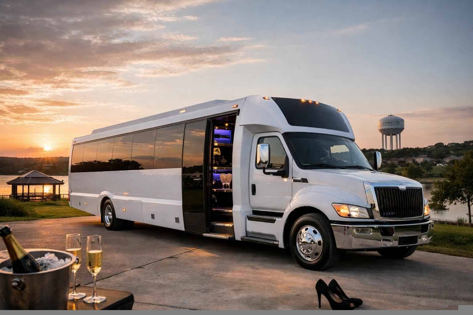 Affordable White Party Bus Service in Benbrook TX
