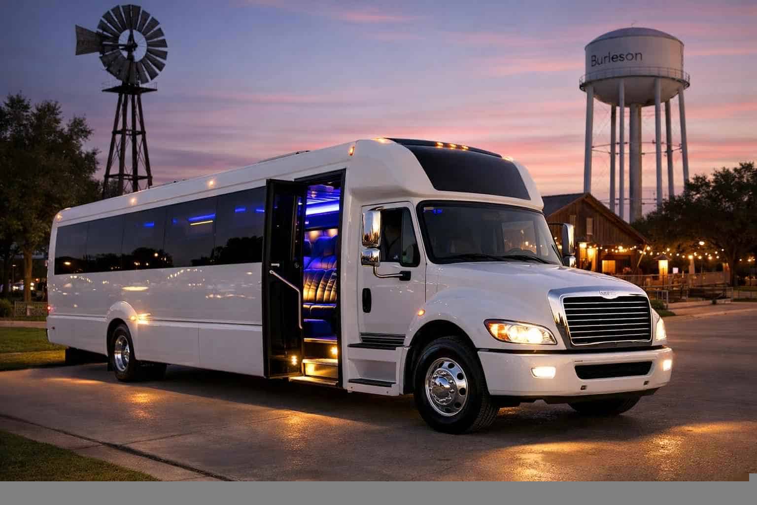 Affordable White Party Bus Service in Burleson TX