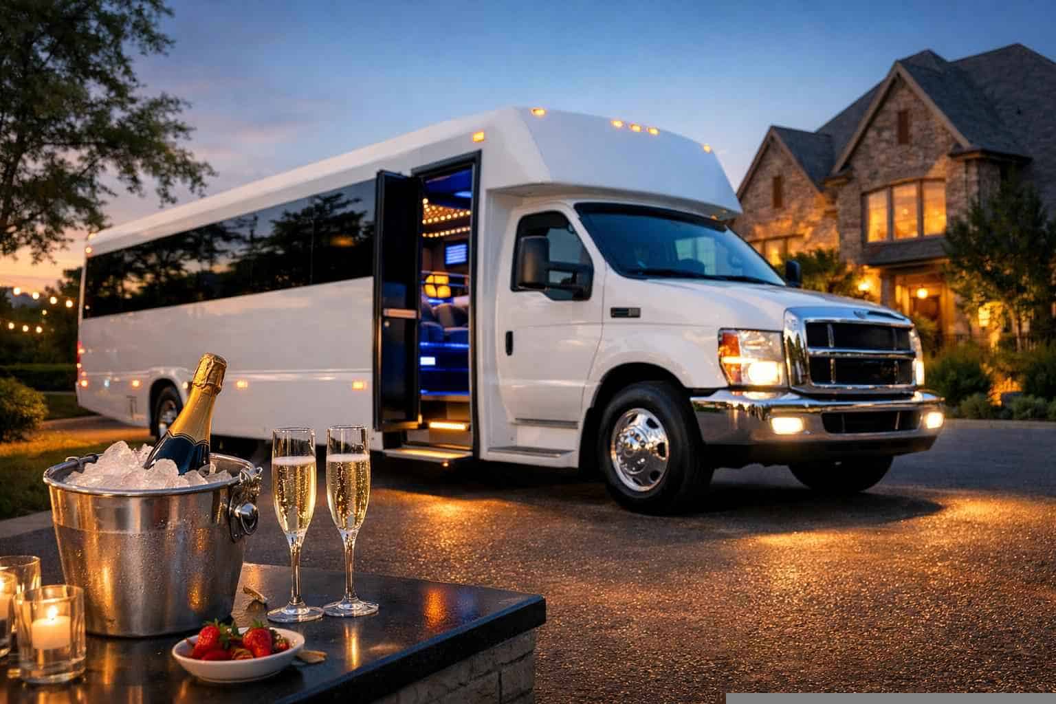 Affordable White Party Bus Service in Colleyville TX