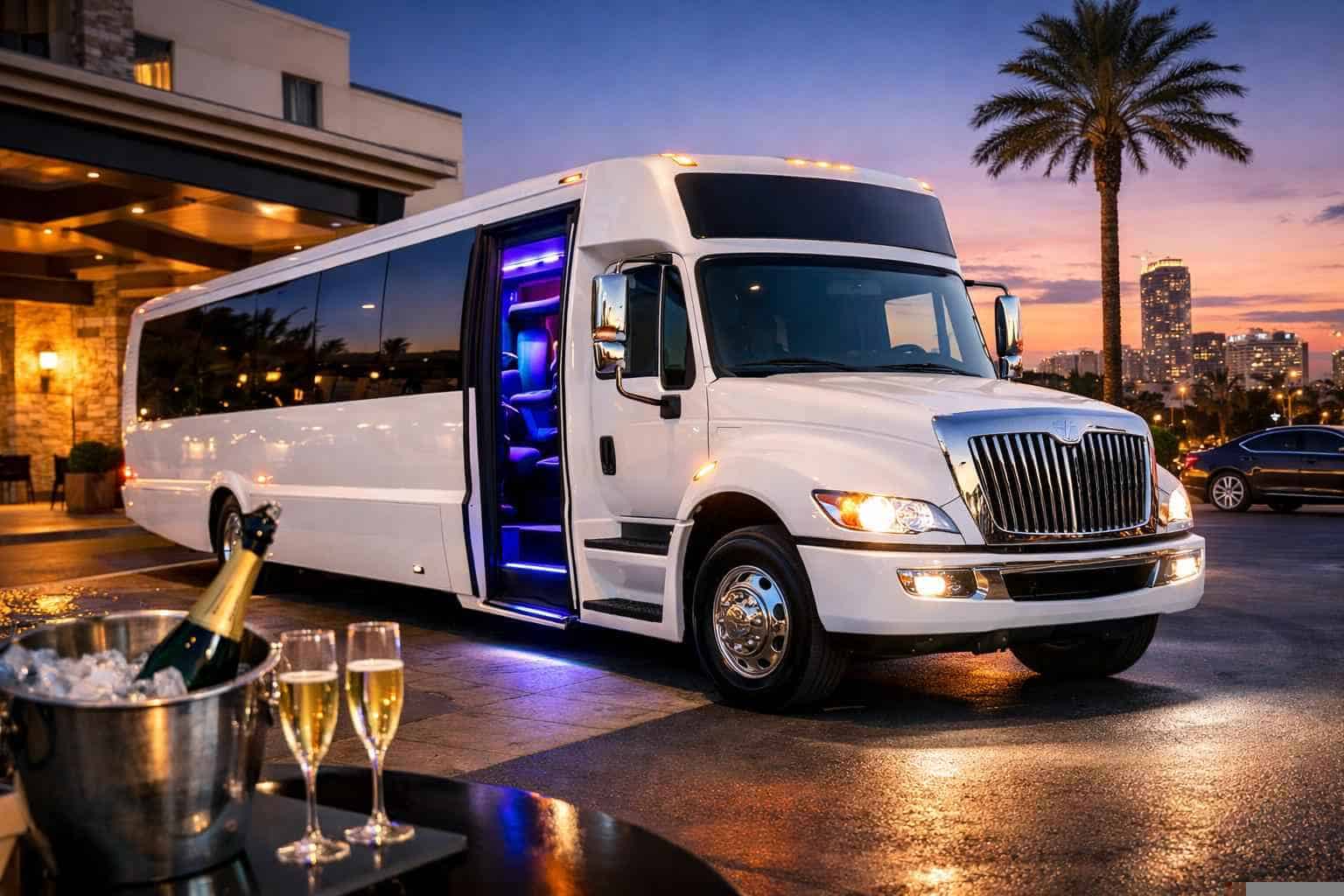 Affordable White Party Bus Service in Euless TX