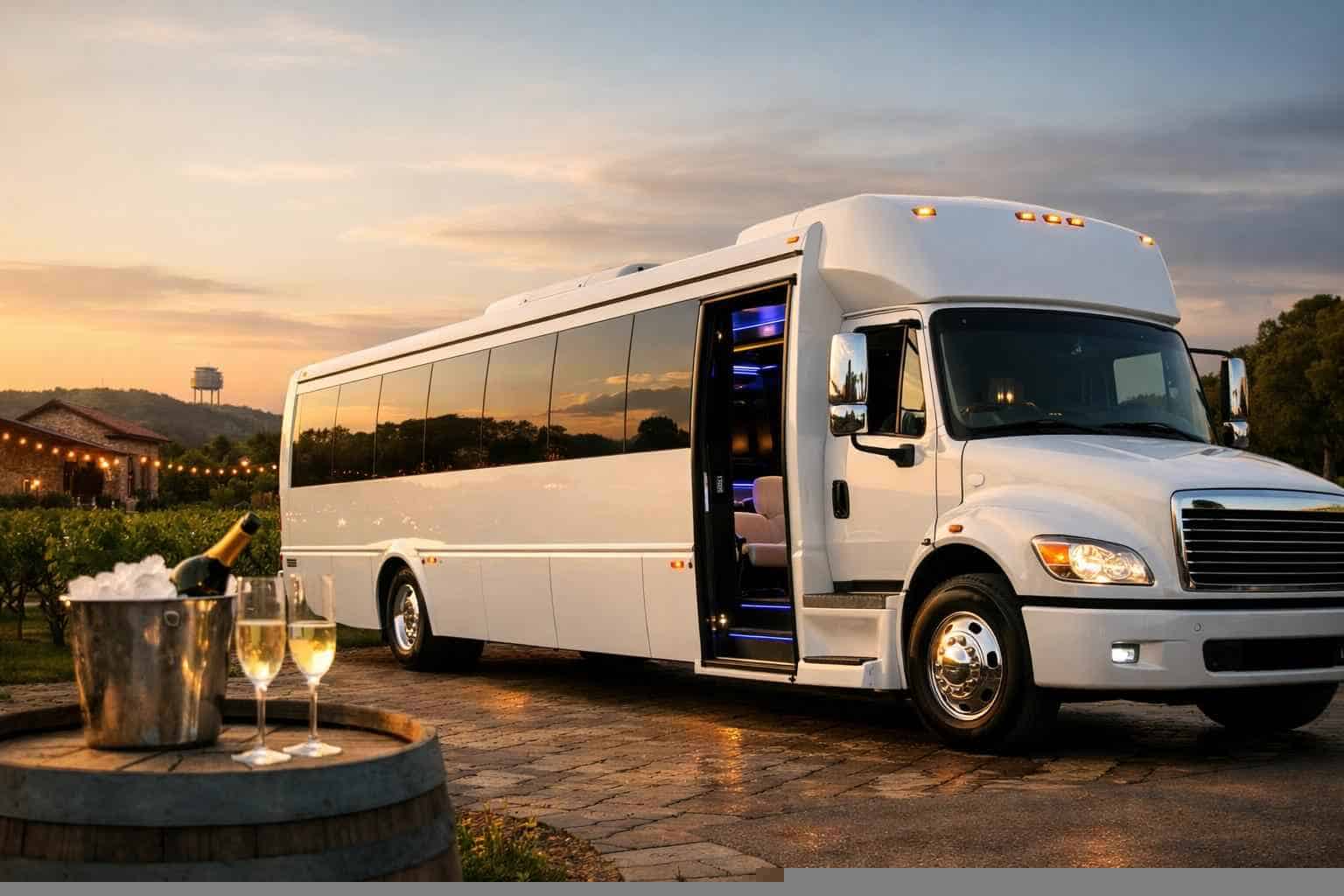 Affordable White Party Bus Service in Grapevine TX