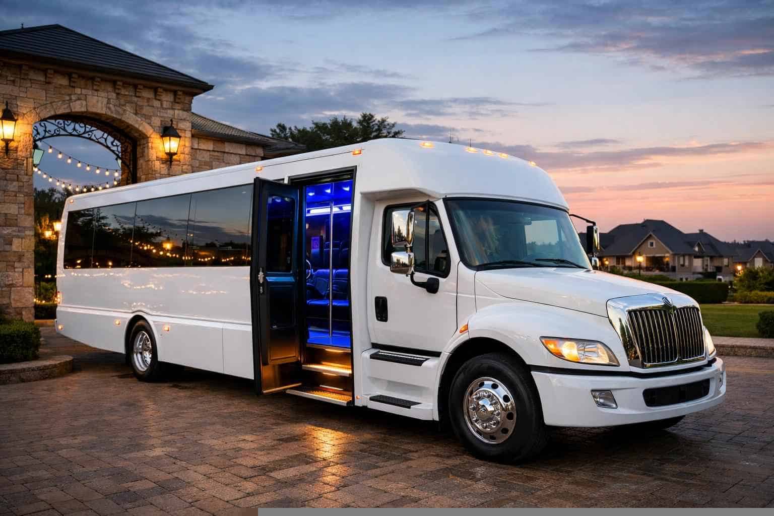 Affordable White Party Bus Service in Keller TX
