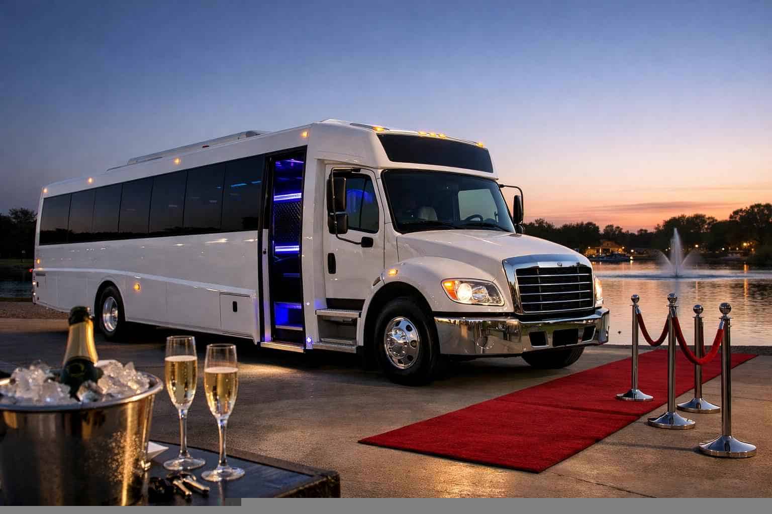 Affordable White Party Bus Service in Lake Worth TX