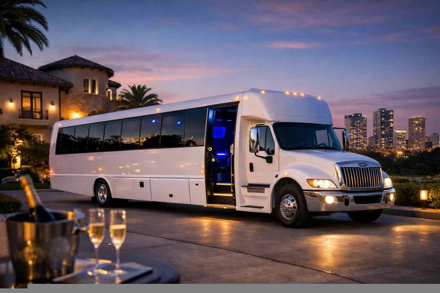 Affordable White Party Bus Service in North Richland Hills TX