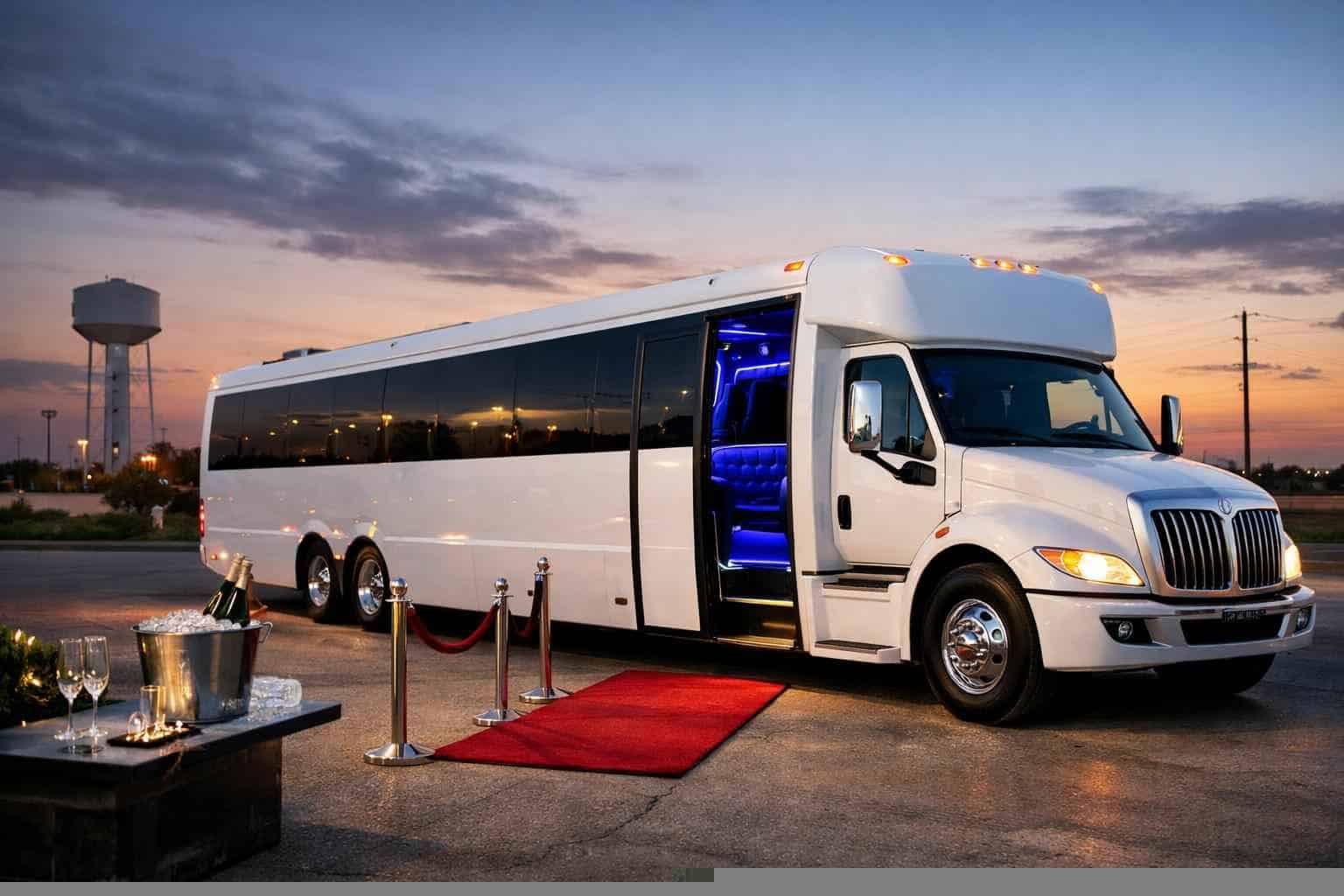 Affordable White Party Bus Service in Saginaw TX