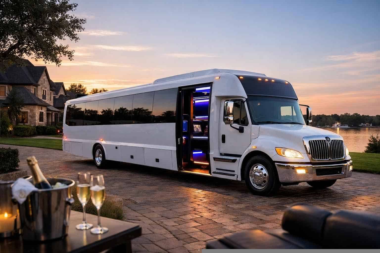 Affordable White Party Bus Service in Southlake TX