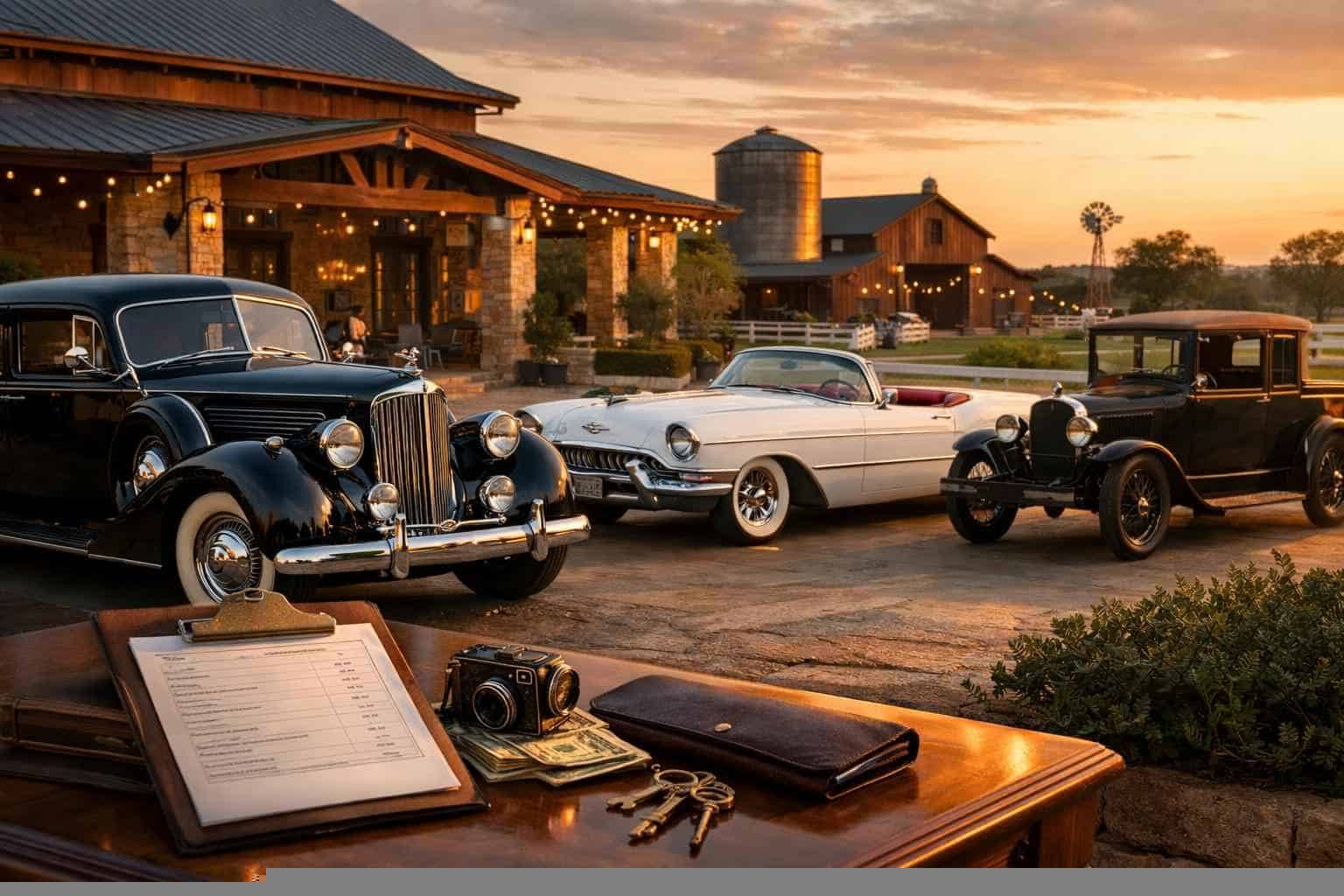 Antique Vehicle Rental Pricing in Burleson TX