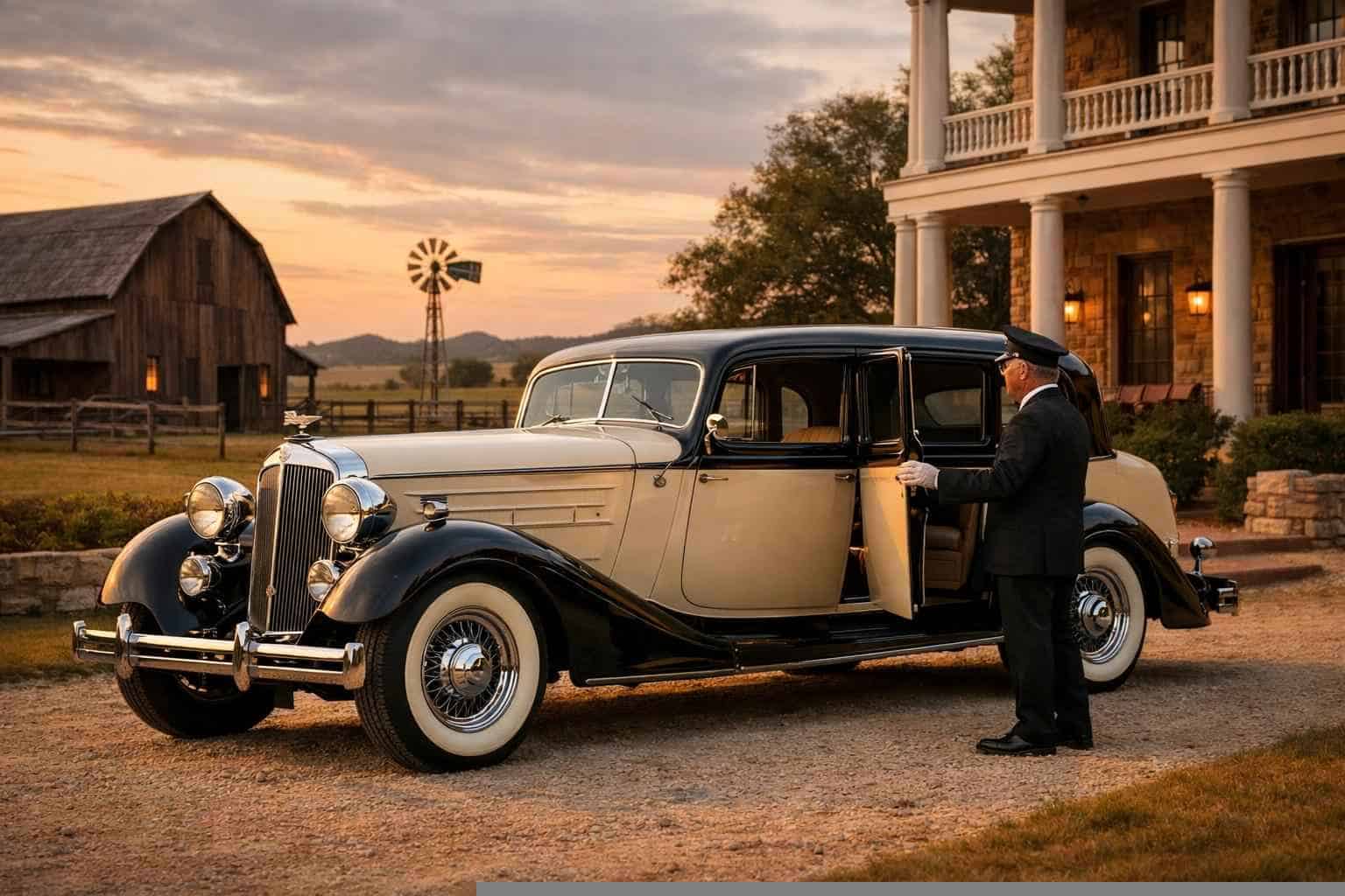 Antique Vehicle Rental with Driver Near Me in Crowley Texas
