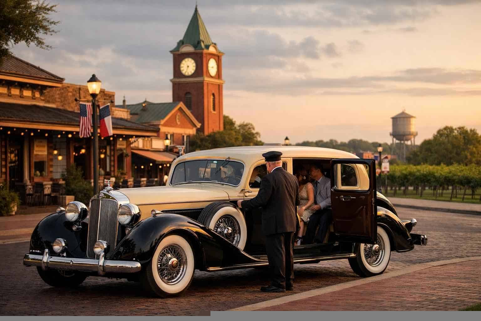 Antique Vehicle Rental with Driver Near Me in Grapevine Texas