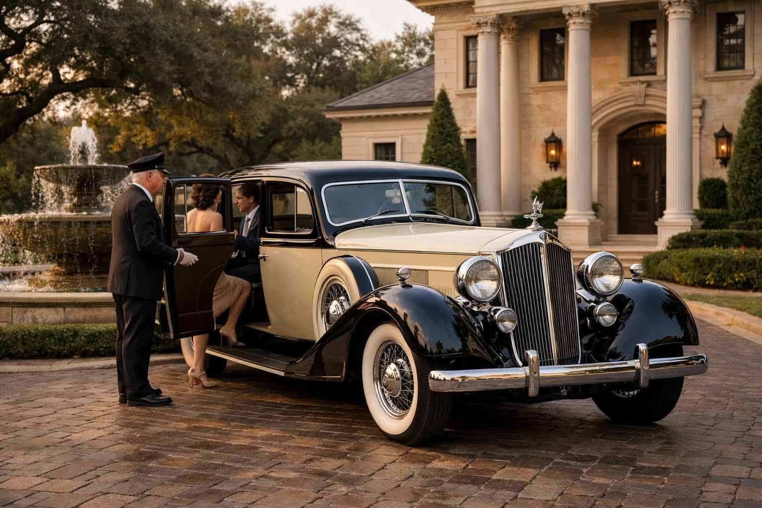 Antique Vehicle Rental with Driver Near Me in River Oaks Texas