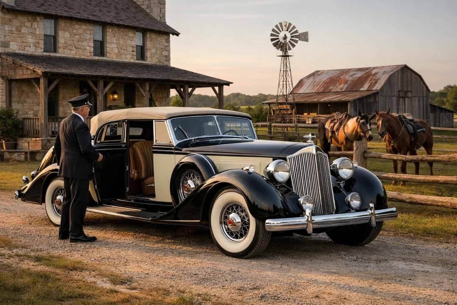 Antique Vehicle Rental with Driver Near Me in Weatherford Texas