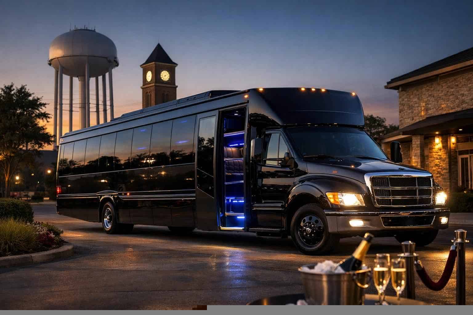 Bedford TX Black Party Bus Rentals for Special Events