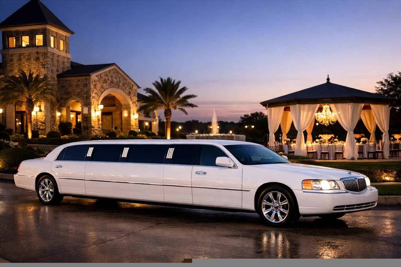 Bedford TX White Limo Rentals for Special Events