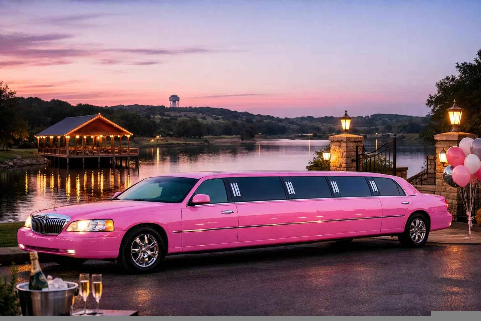 Benbrook TX Pink Limo Rentals for Special Events