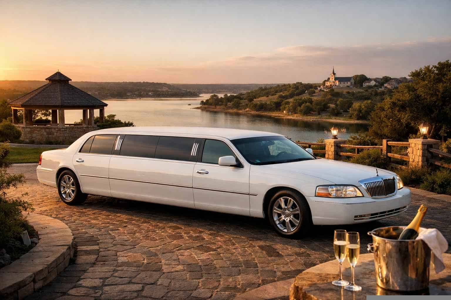 Benbrook TX White Limo Rentals for Special Events