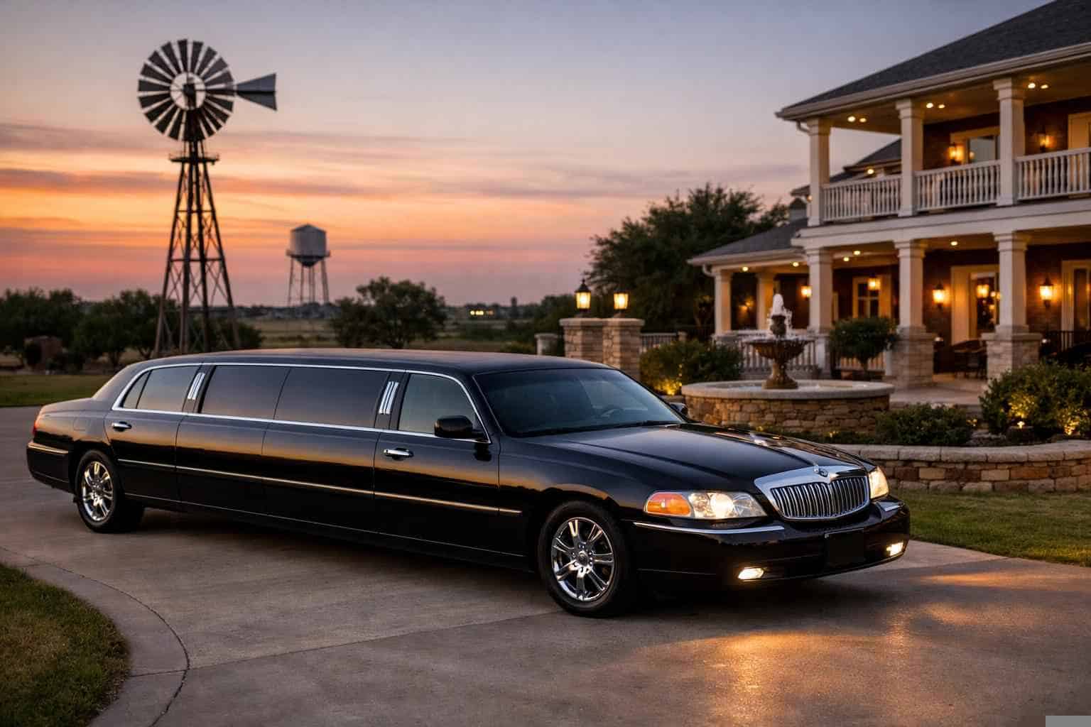 Black Limo Rental Near Me in Burleson Texas