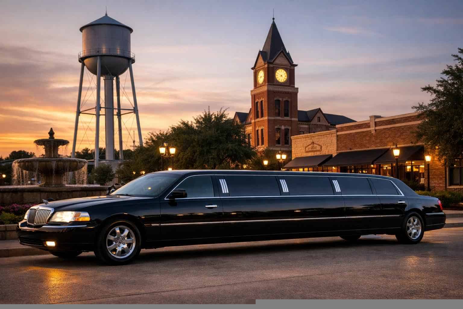 Black Limo Rental Near Me in Mansfield Texas