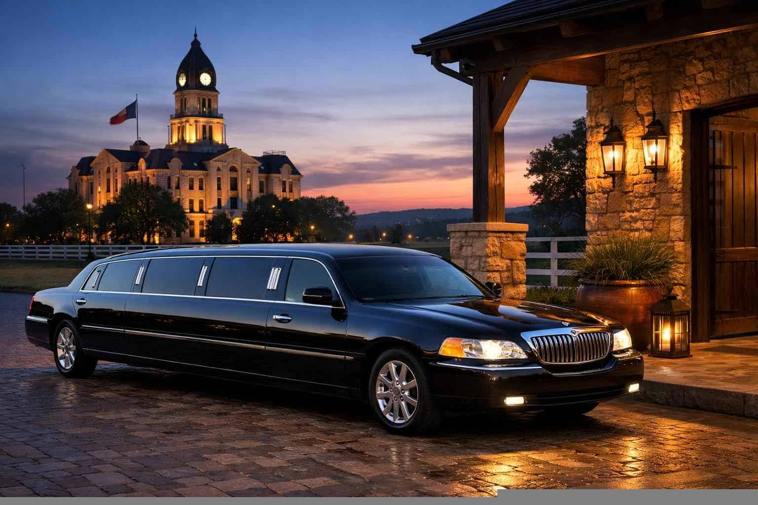 Black Limo Rental Near Me in Weatherford Texas