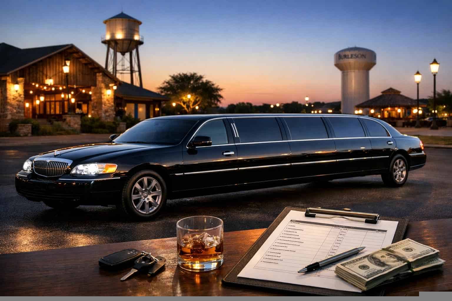 Black Limo Rental Pricing in Burleson TX