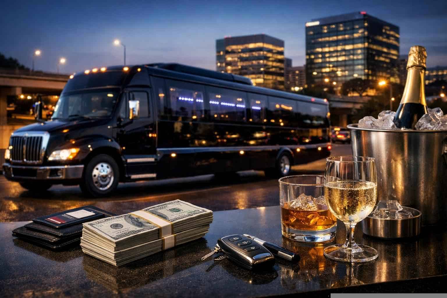 Black Party Bus Rental Pricing in Euless TX