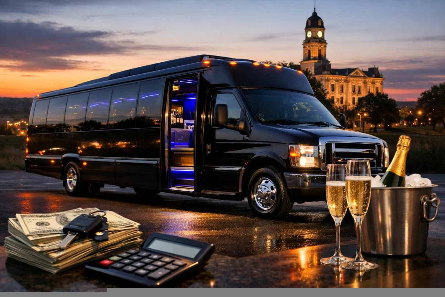Black Party Bus Rental Pricing in Weatherford TX