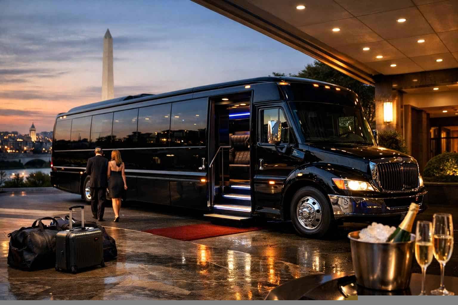 Book Your Arlington Limo Bus Rental Today