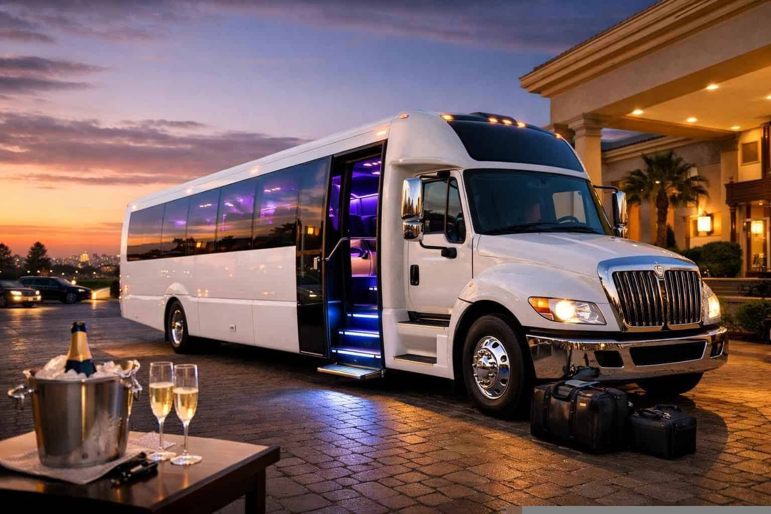 Book Your Bedford White Party Bus Rental Today