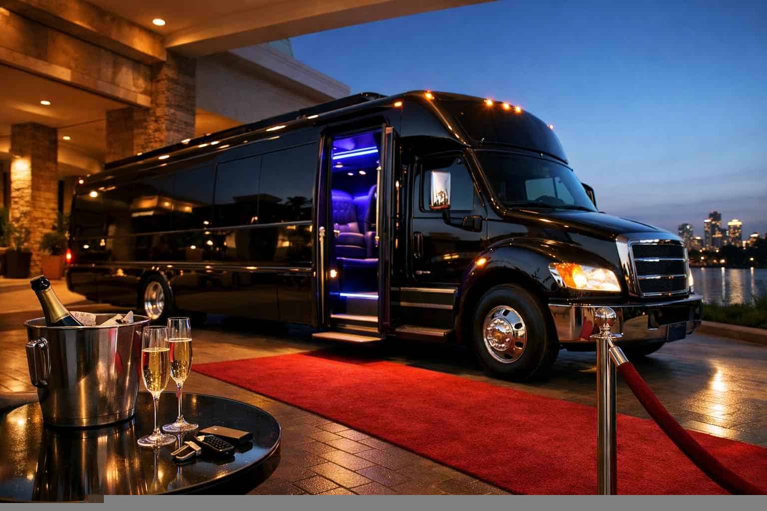 Book Your Benbrook Black Party Bus Rental Today