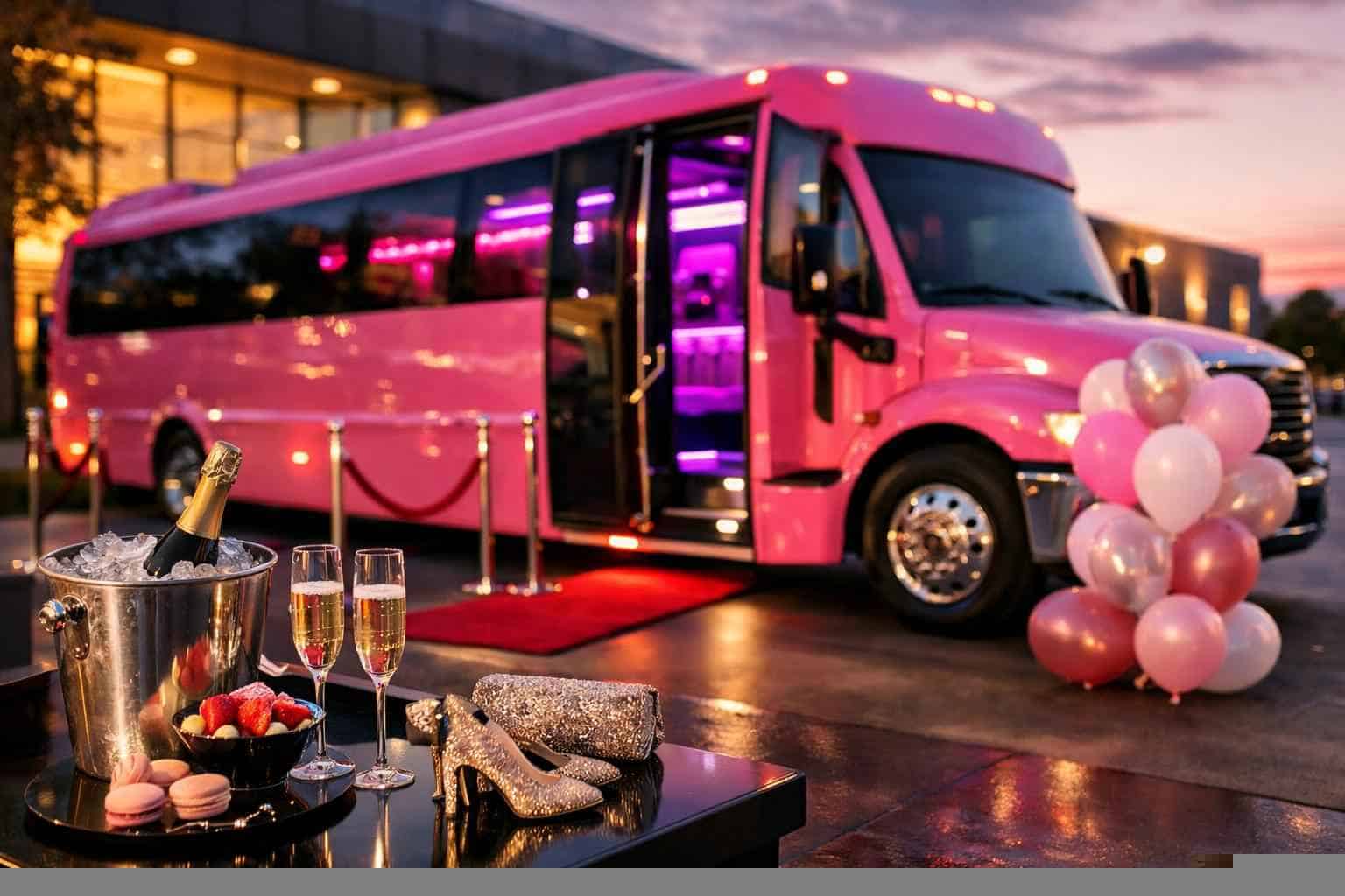 Book Your Burleson Pink Party Bus Rental Today