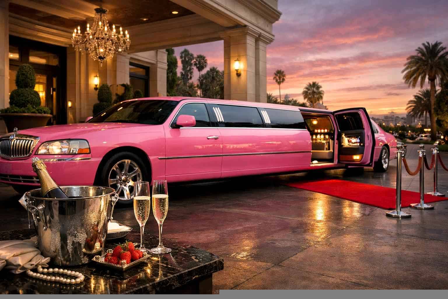 Book Your Colleyville Pink Limo Rental Today